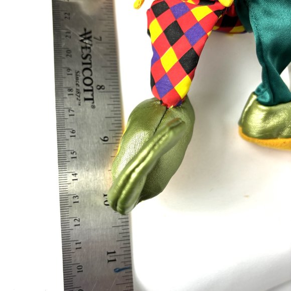 Disney Jester Goofy Mini Bean Bag Plush Tag Vtg NWT - Picture 8 of 9